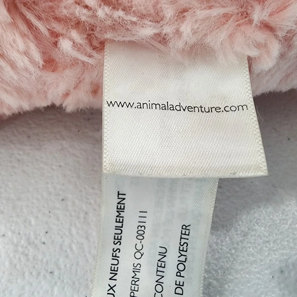 Animal Adventures Valentine Plush Hello Cutie Pie Pink Bear Gold Heart 12'